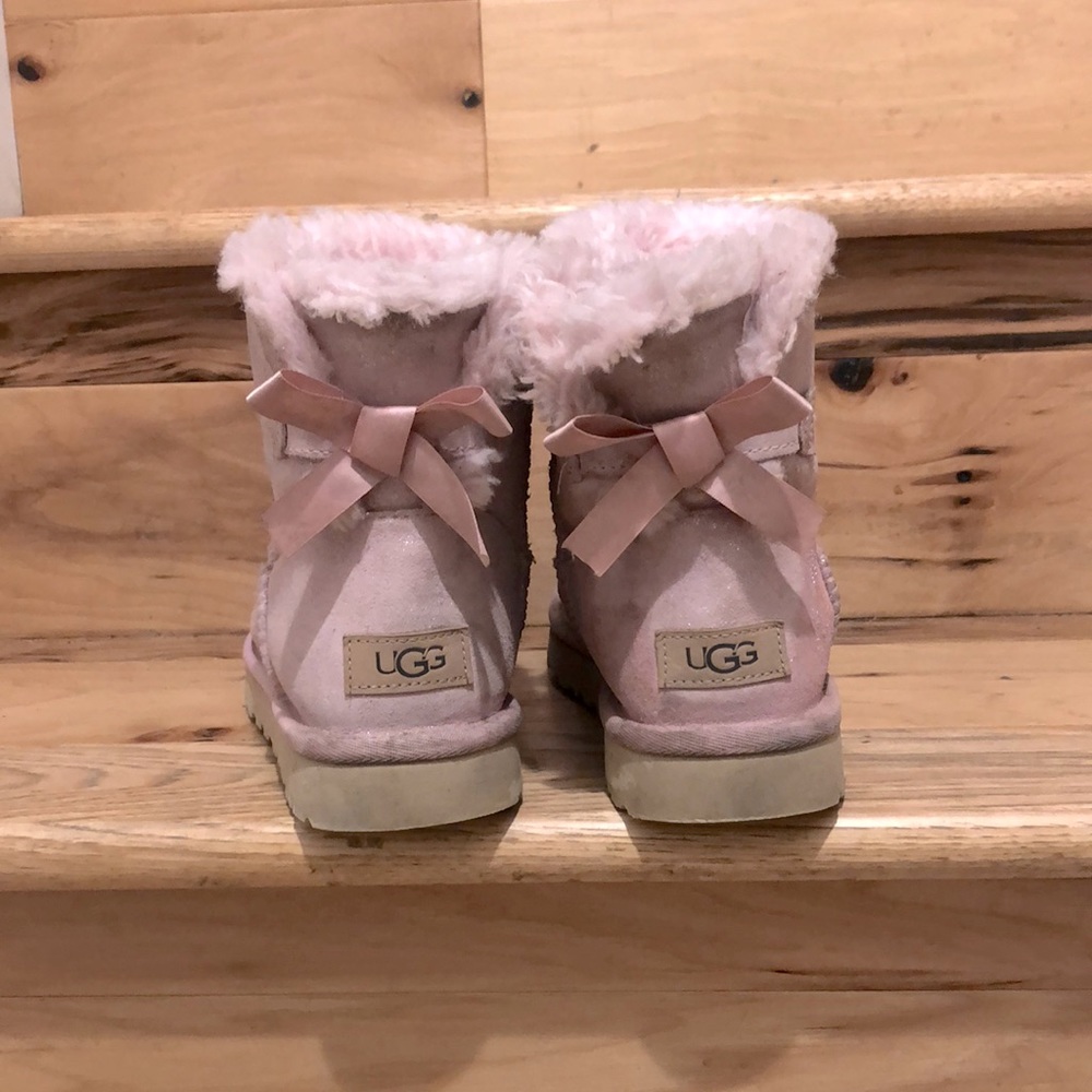 Pink bow UGG boots women8